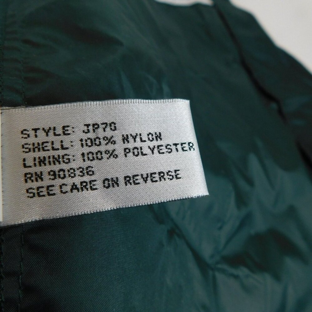 Sport-Tek By Port Authority Men Green Windbreaker Jacket WSDA Logo Size M Zipper - Picture 9 of 9